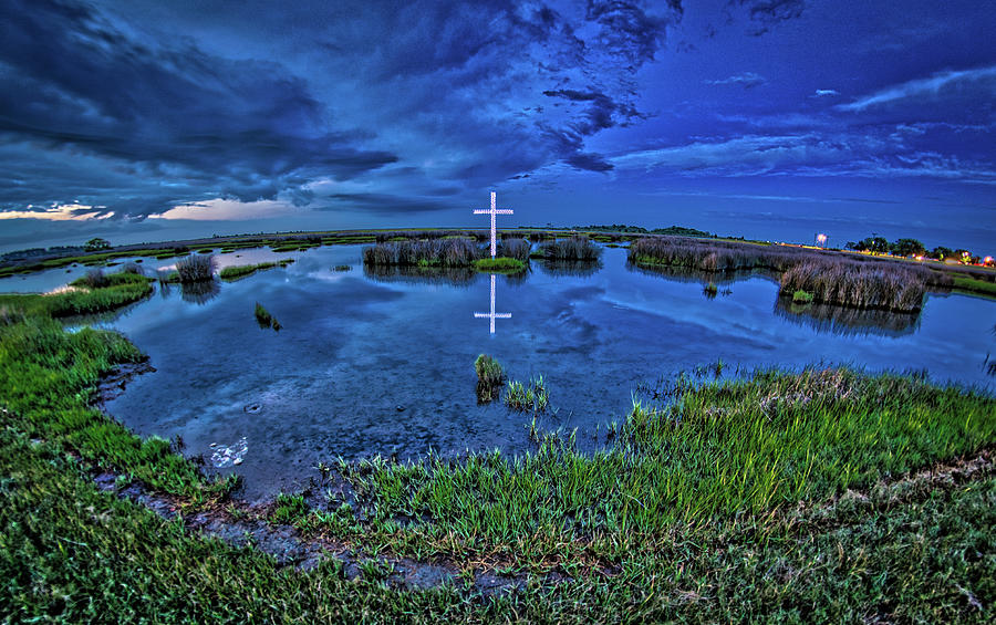 Marsh Cross Two Photograph by Jerry Gammon