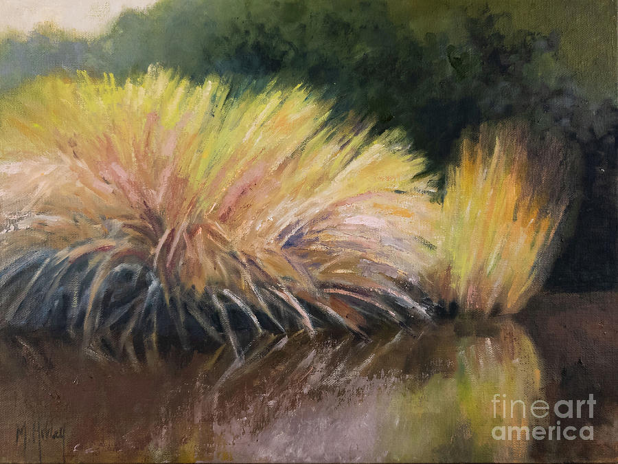 Marsh Grass Reflection a Painting by Mary Hubley Fine Art America