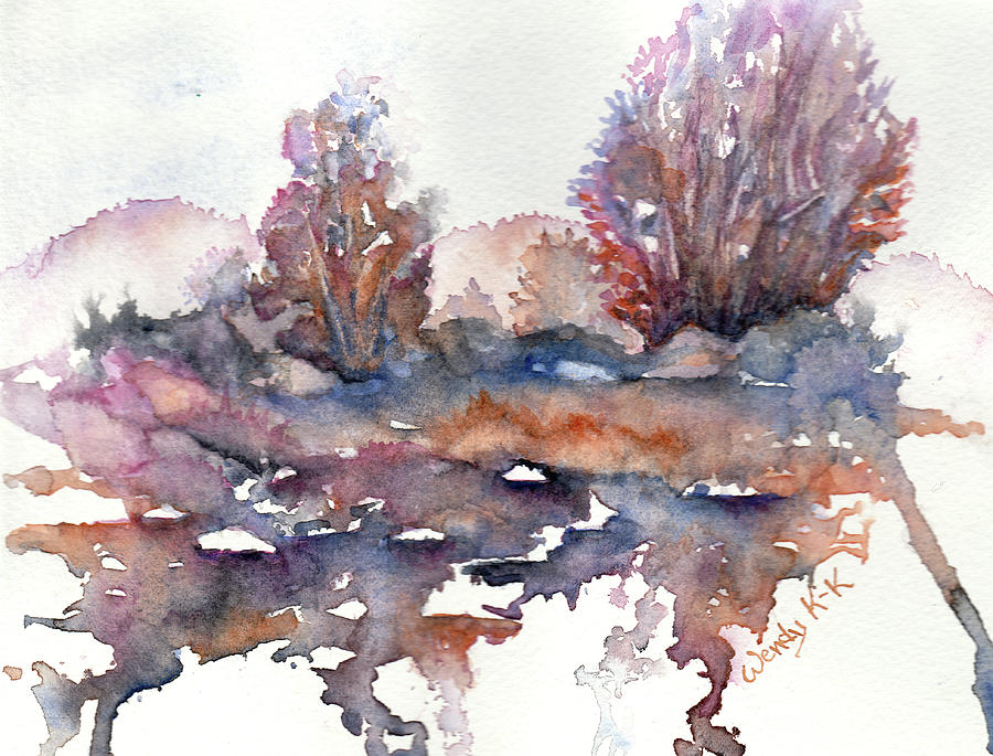 Marsh in Autumn Painting by Wendy Keeney-Kennicutt