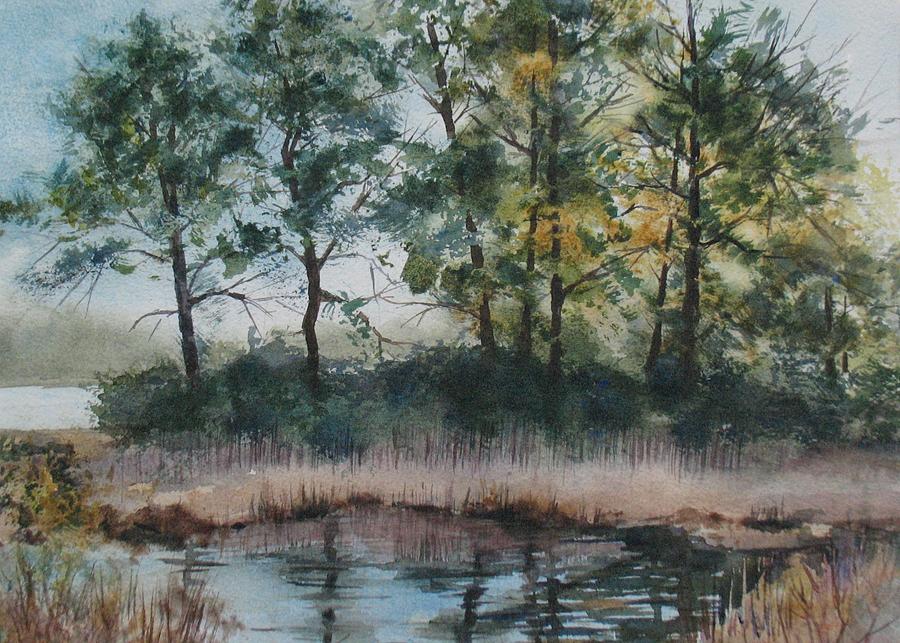 Marsh Scene Painting by Cora Preibis - Fine Art America