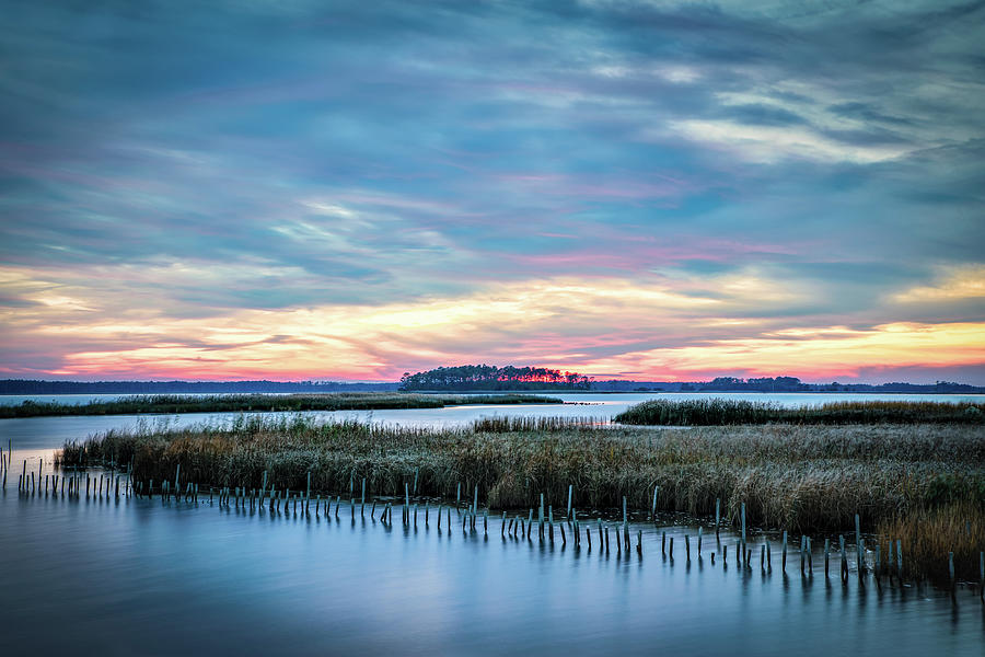 Marsh Sunset Photograph by C  Renee Martin