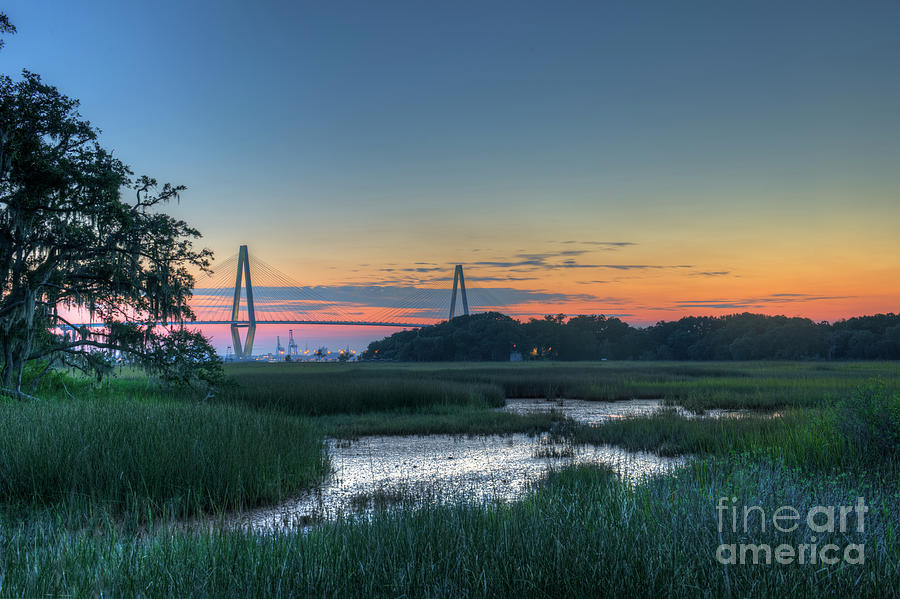 Marsh To Bridge Photograph