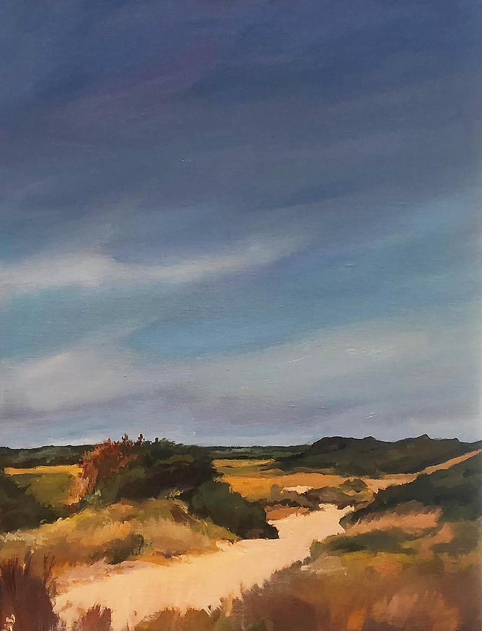 Marsh Trail Painting by Rebecca Jacob