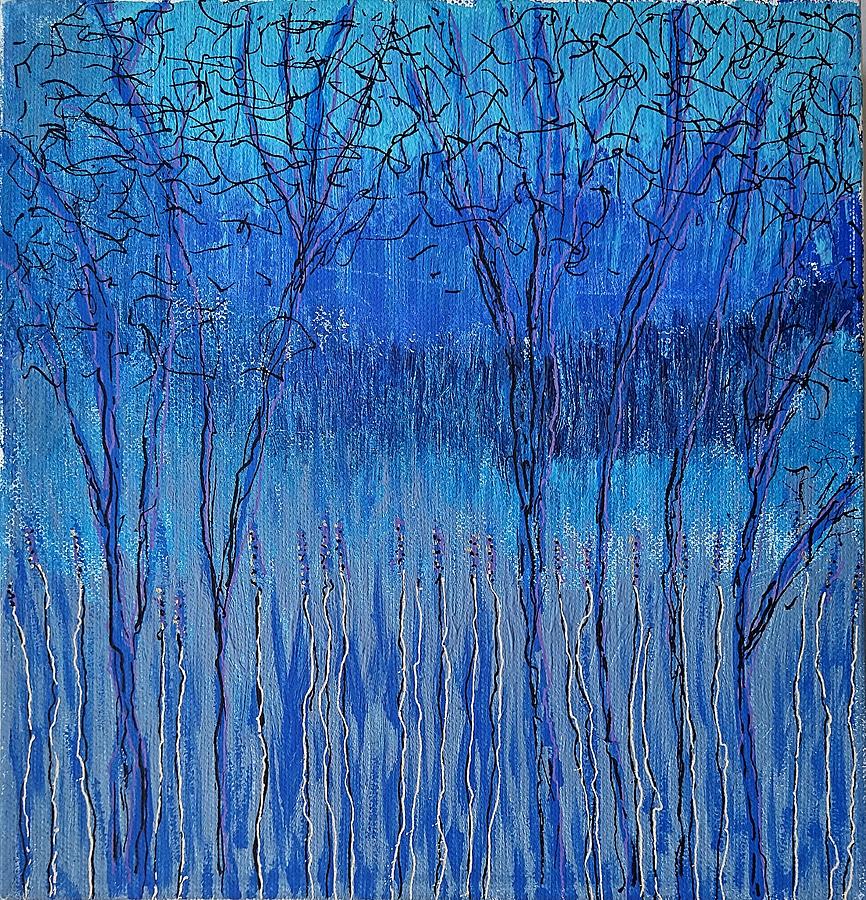 Marsh Twilight Painting by Pam OMara