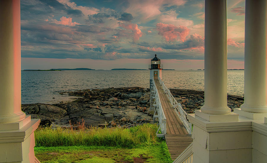Marshal Point Lighthouse, View From the Porch Photograph by Marcy Wielfaert