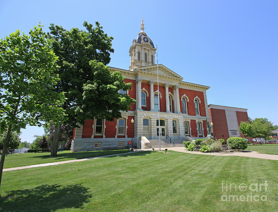 Marshall County Courthouse Plymouth Indiana 7129 Photograph by 