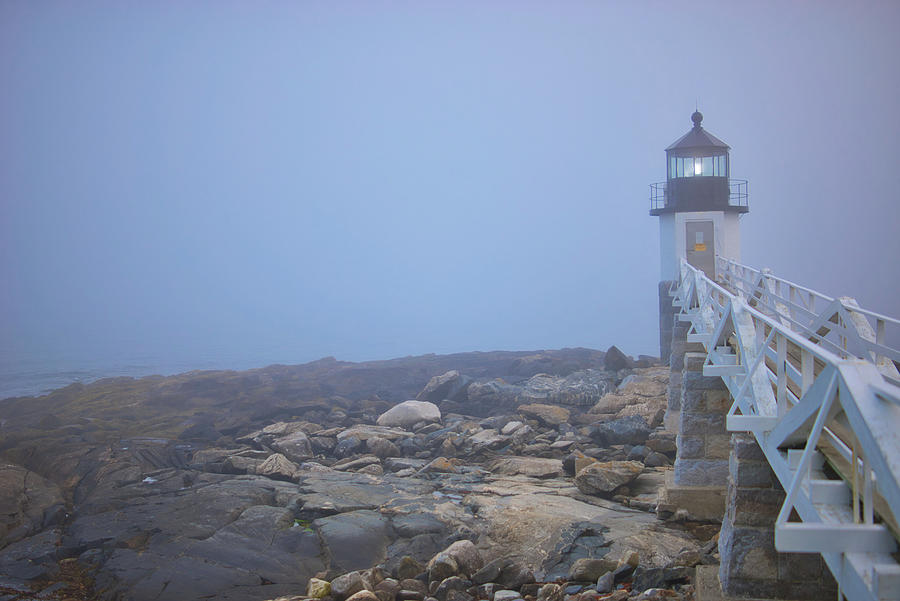 Maine Photograph - Marshall Point Light -- Fog by Jonathan Sabin Maine Photograph - Marshall Point Light -- Fog by Jonathan Sabin