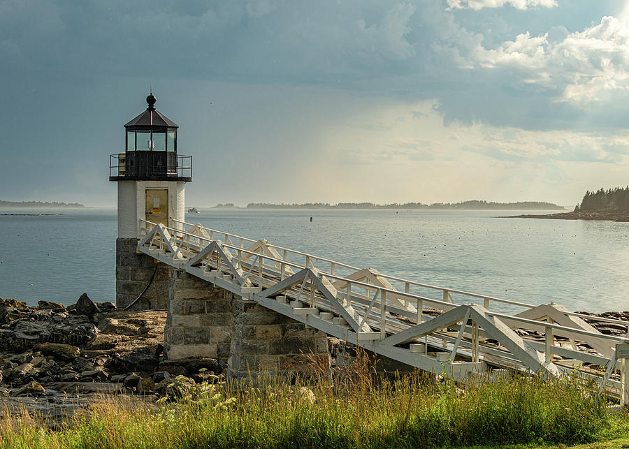 Marshall Point Lighthouse After a Storm Photograph by Douglas Wielfaert