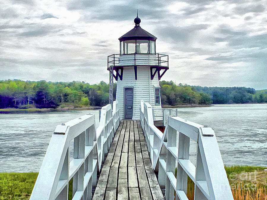 Marshall Point Lighthouse Digital Art by Joseph Hendrix
