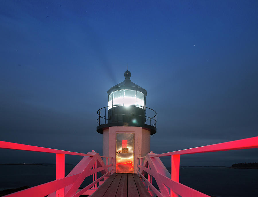 Marshall Point Lighthouse Just Before Dawn Photograph by Kyle Lee
