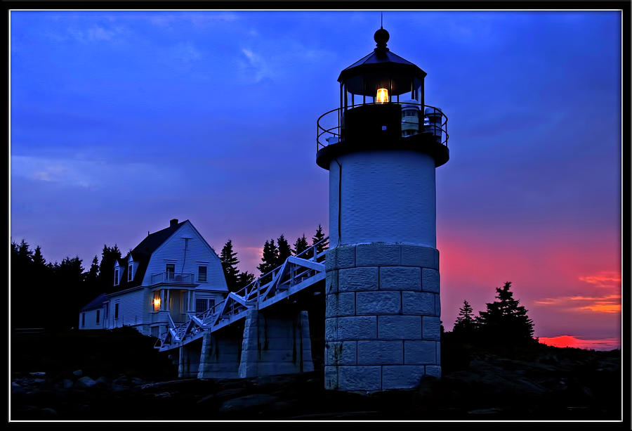Marshall Point Lighthouse sunrise Photograph by Rick Stockwell Fine