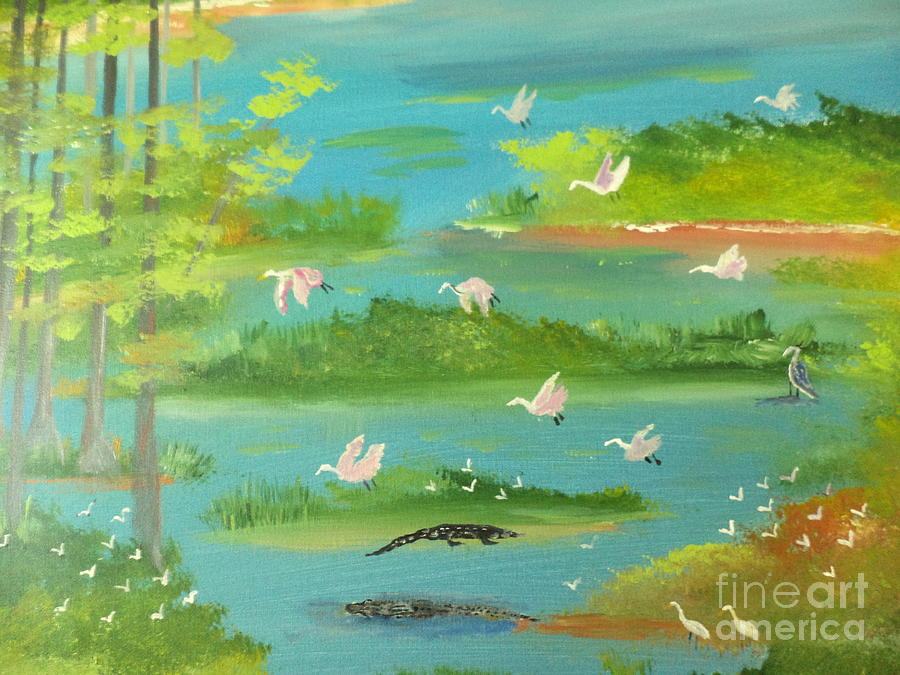 Marshland Beauty Painting # 335 Painting by Donald Northup