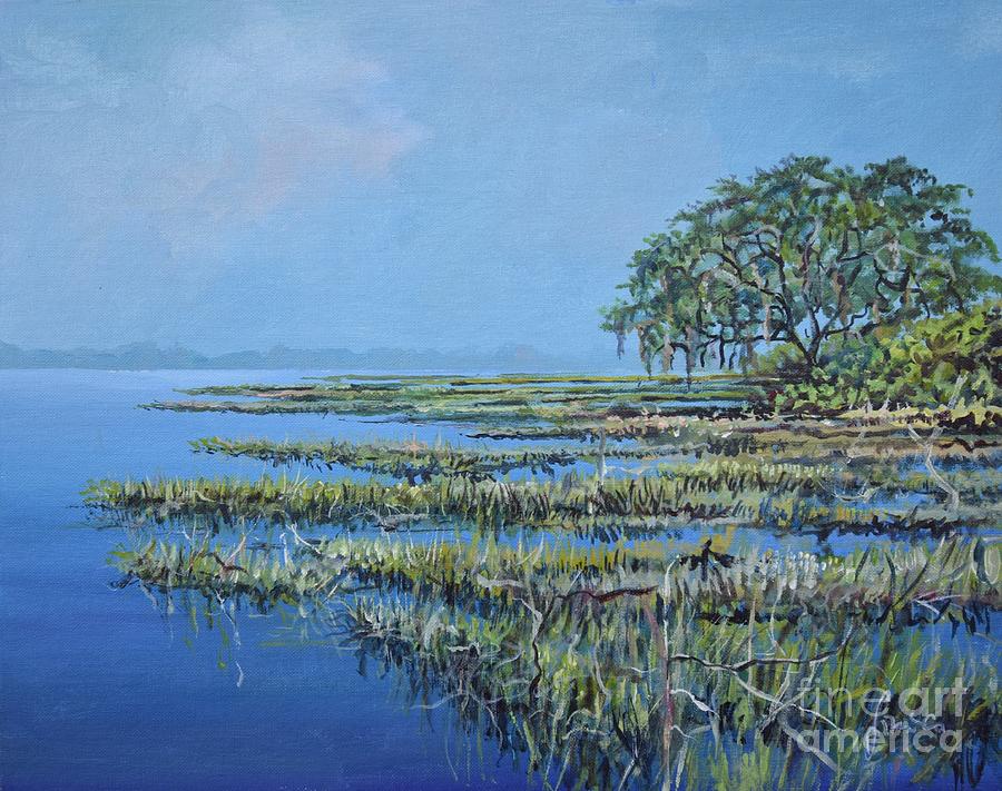Marshland Painting by Sinisa Saratlic