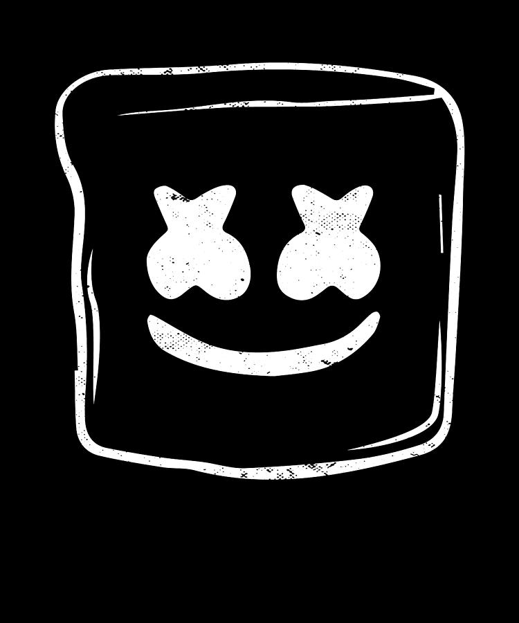 Marshmallow Lover Smiling DJ Marshmallow Happy Digital Art by Maximus ...