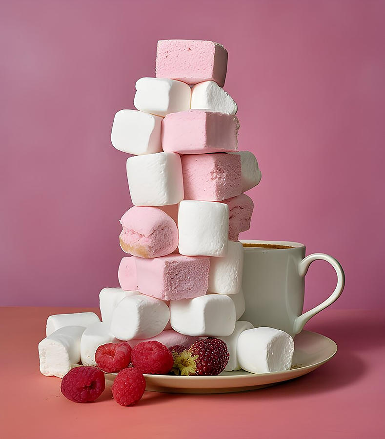 Marshmallow stack Photograph by Martin Smith