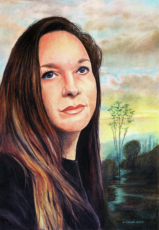Marta Lisa Painting by Norb Lisinski