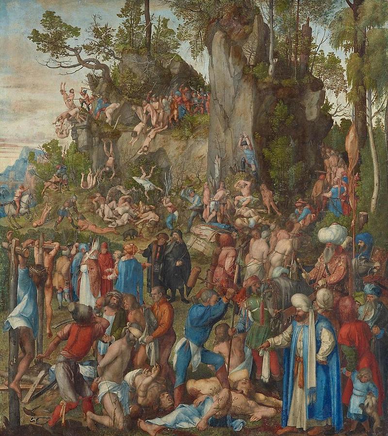 Marter der zehntausend Christen Martyrdom of the Ten Thousand Painting ...