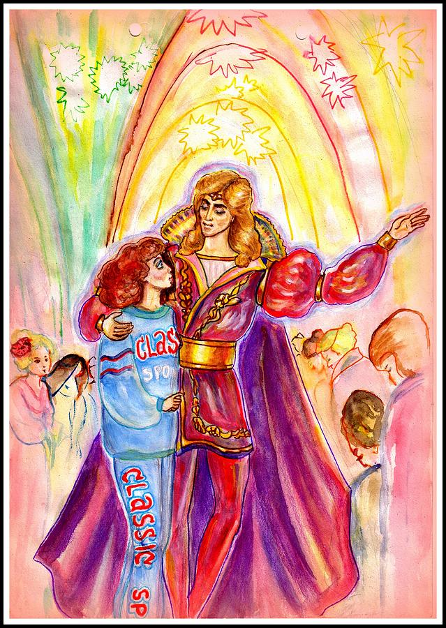 Martha and The Prince of her Heart Drawing by Nadia Birru