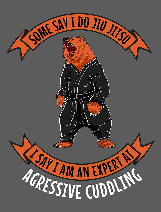 Martial Arts For Men Women - Jiu Jitsu Mma Fighter Bear Digital Art by ...