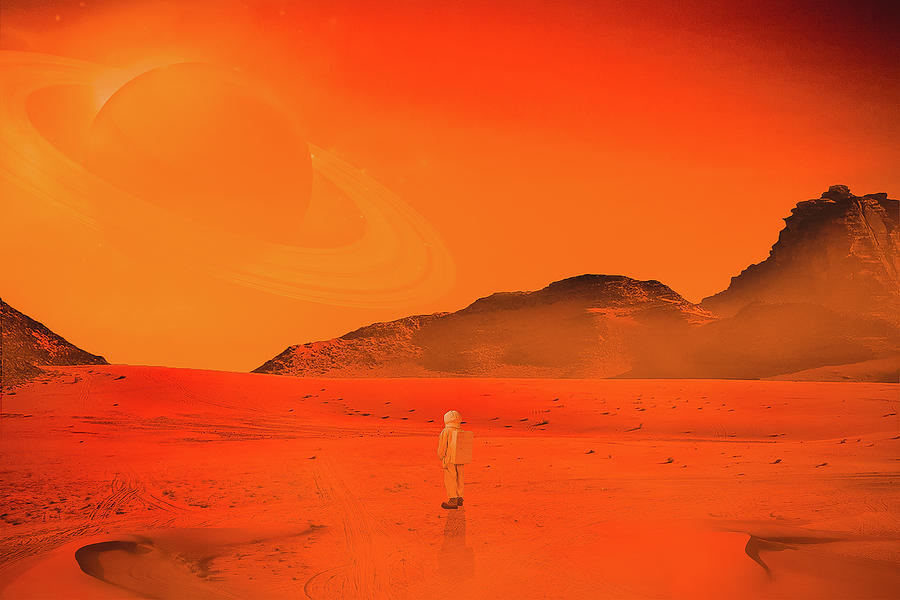 Martian Frontier by Ahmet Asar Digital Art by Celestial Images