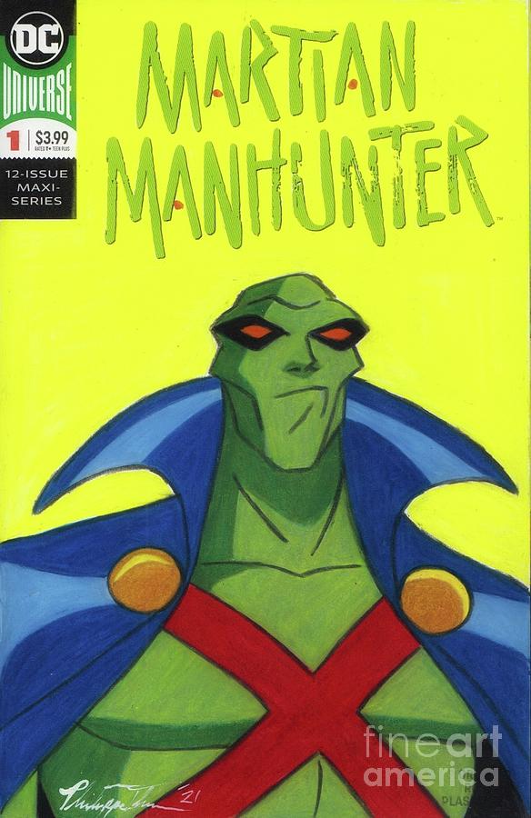 Martian Manhunter 1 Drawing by Philippe Thomas - Pixels