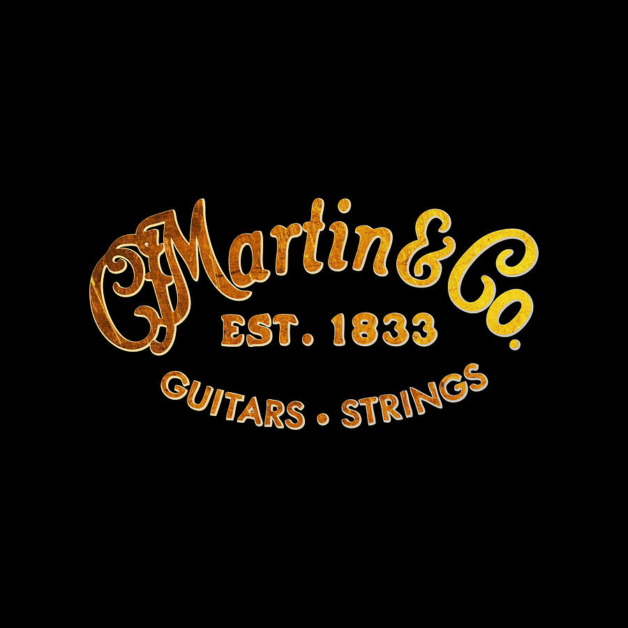 Martin And Co Est.1833 Guitars Strings Drawing by Bailee Blick - Fine ...