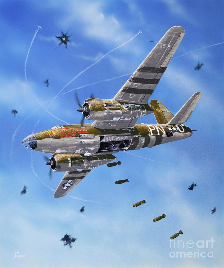 Martin B-26 Marauder Painting by Steve Ferguson