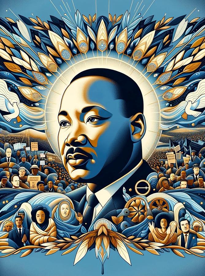 Martin Luther King Painting by Emeka Okoro