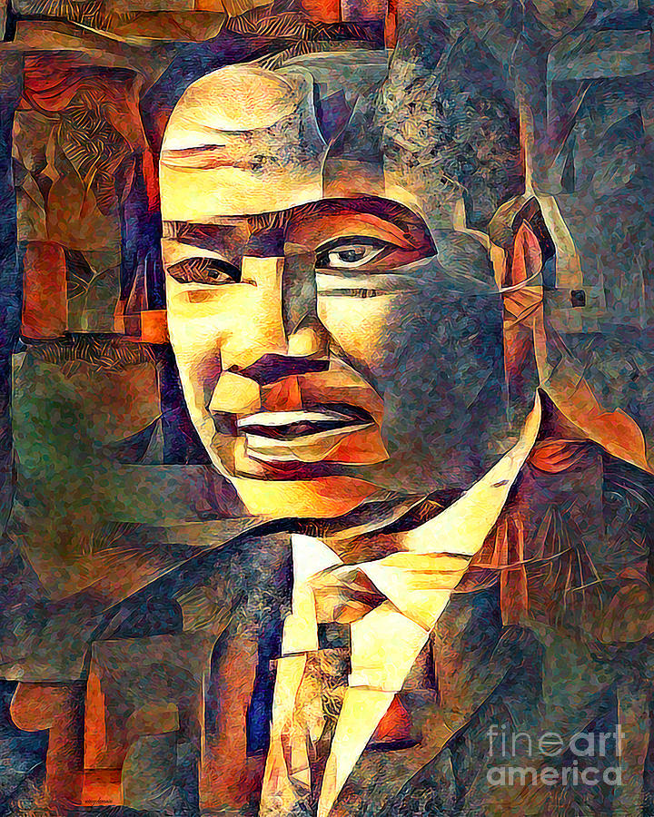 Martin Luther King Jr Civil Rights Leader Contemporary Art 20210722 Photograph by Wingsdomain Art and Photography