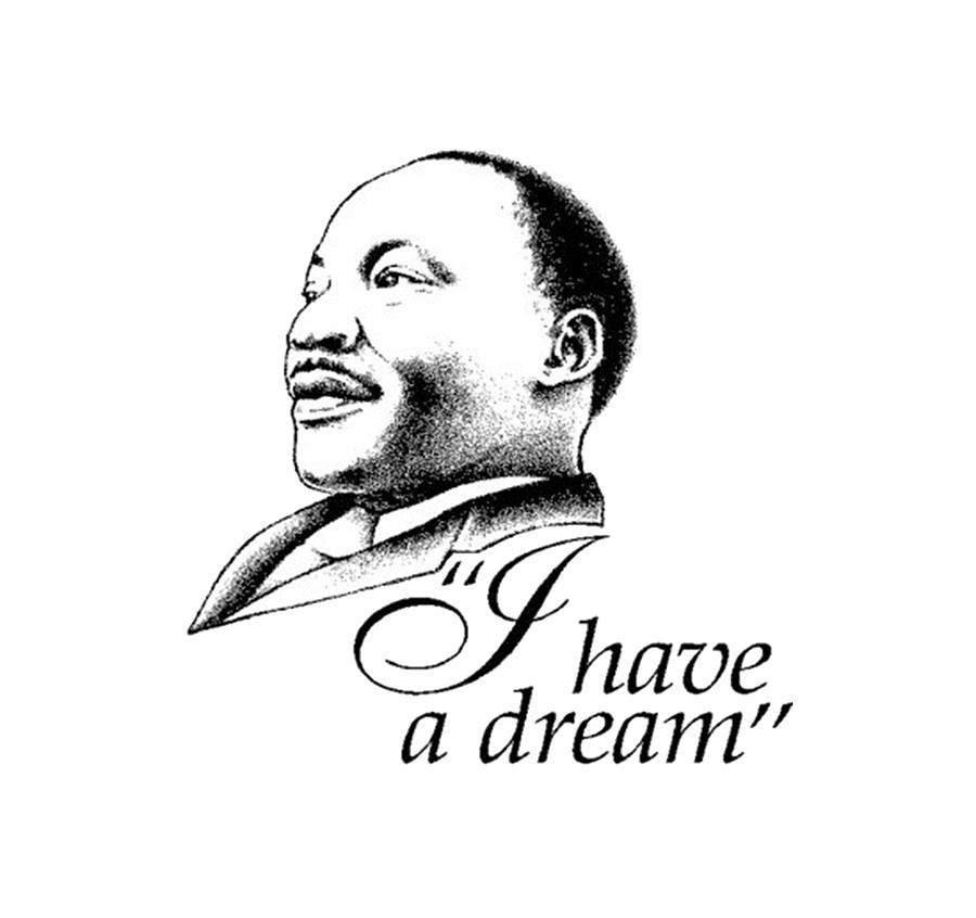 Martin Luther King Jr. Day Drawing by Lisette Littel - Pixels