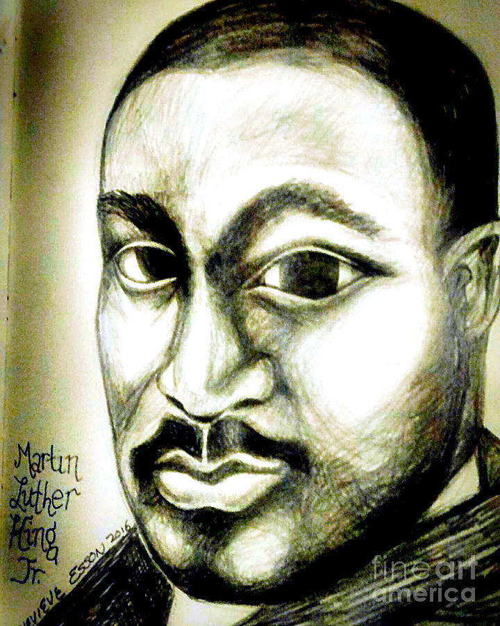 Martin Luther King Jr. Drawing by Genevieve Esson