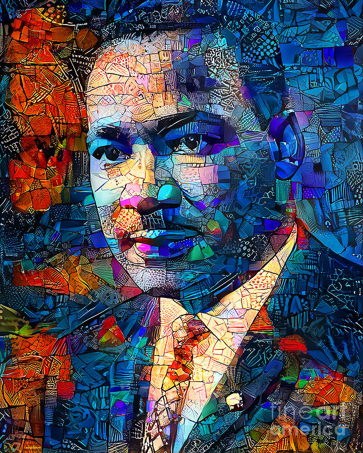 Martin Luther King Jr in Modern Contemporary Art 20211120 Photograph by Wingsdomain Art and Photography