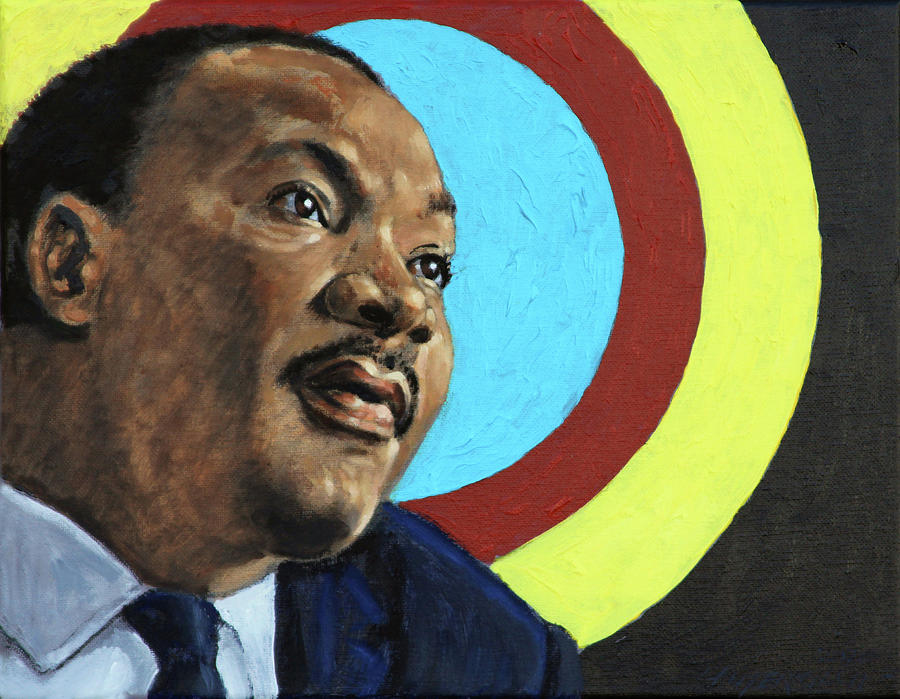 Martin Luther King JR Painting by John Lautermilch