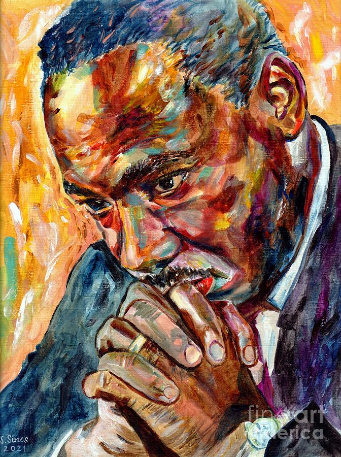 Gone With The Wind Painting - Martin Luther King Jr Praying by Suzann Sines