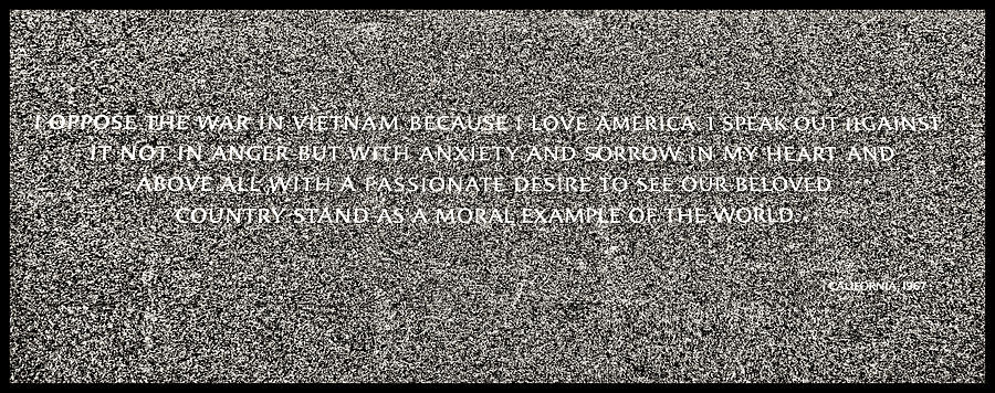 Martin Luther King Jr  Quote # 6 Photograph by Allen Beatty