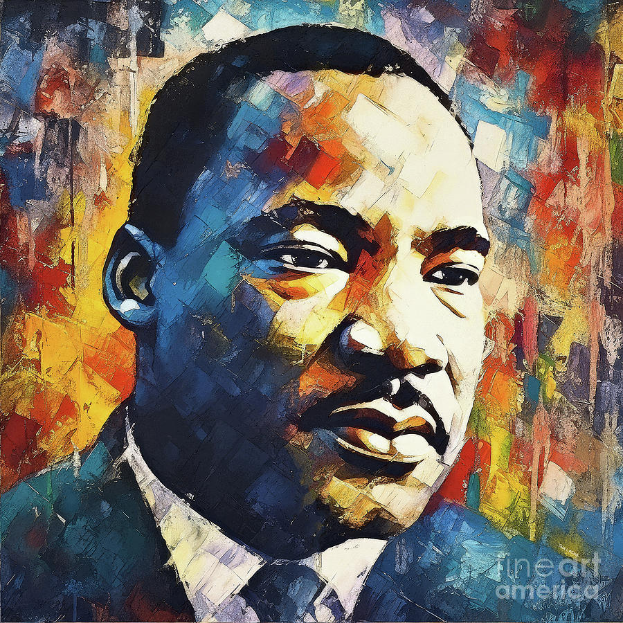 Martin Luther King Jr. Painting by Tina LeCour - Fine Art America
