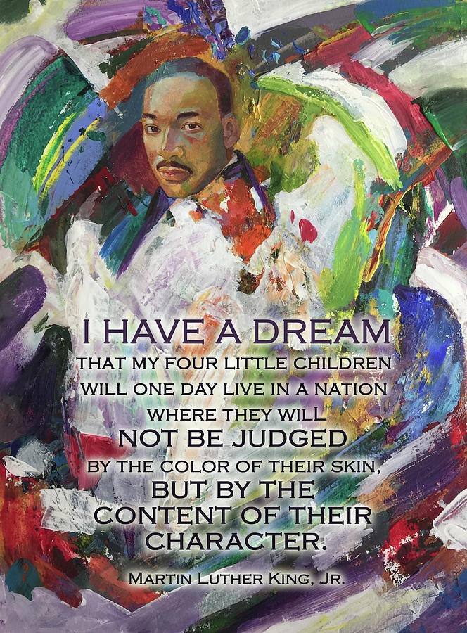 Martin Luther King Quote Painting by Jessel Miller - Fine Art America