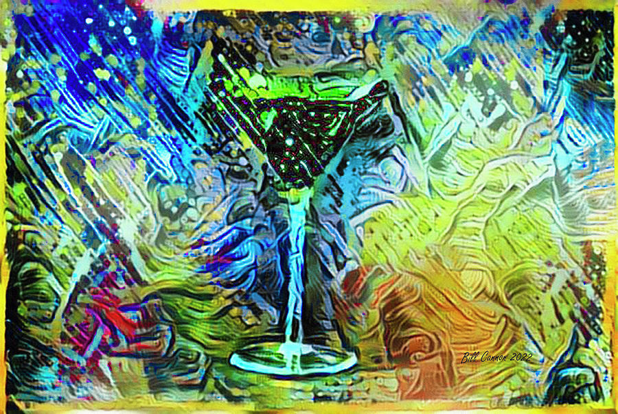 Martini Abstract  Painting by Bill Cannon