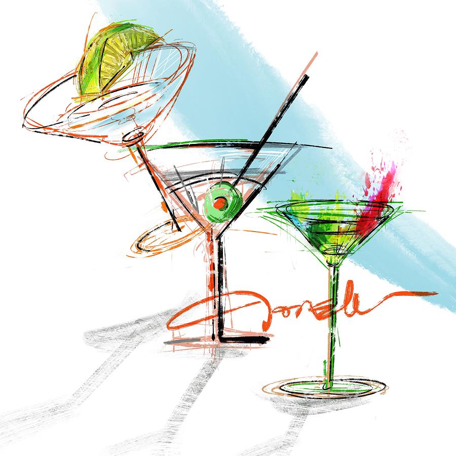 Martini bar Mixed Media by Mark Tonelli