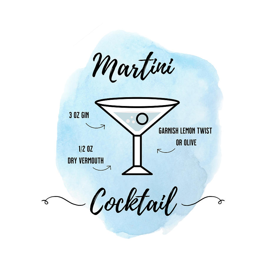Martini Cocktail Drink Art Digital Art