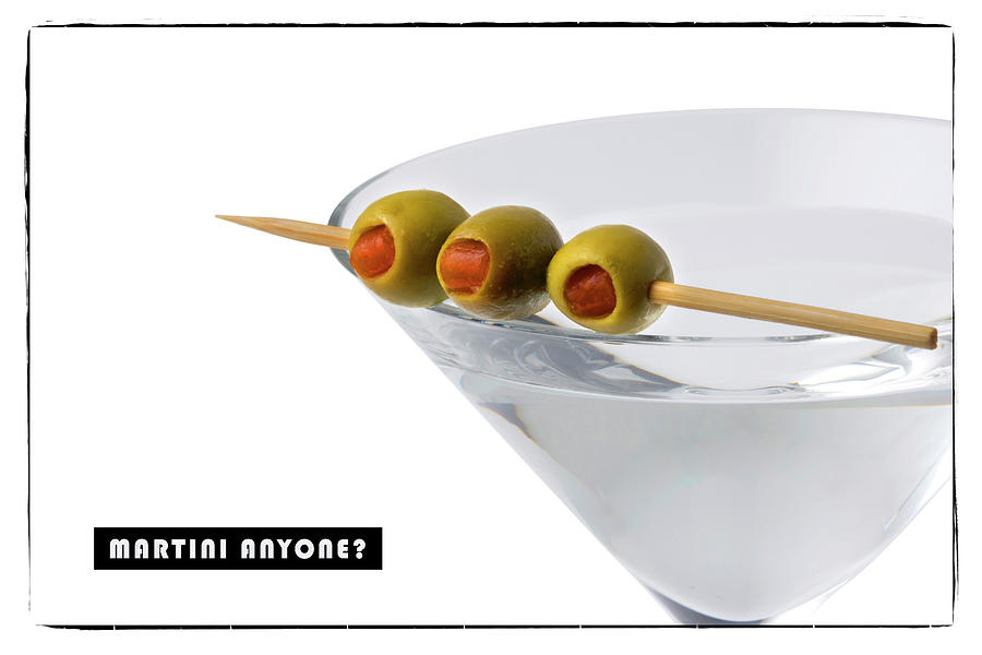 Martini Cocktail With Olives Photograph