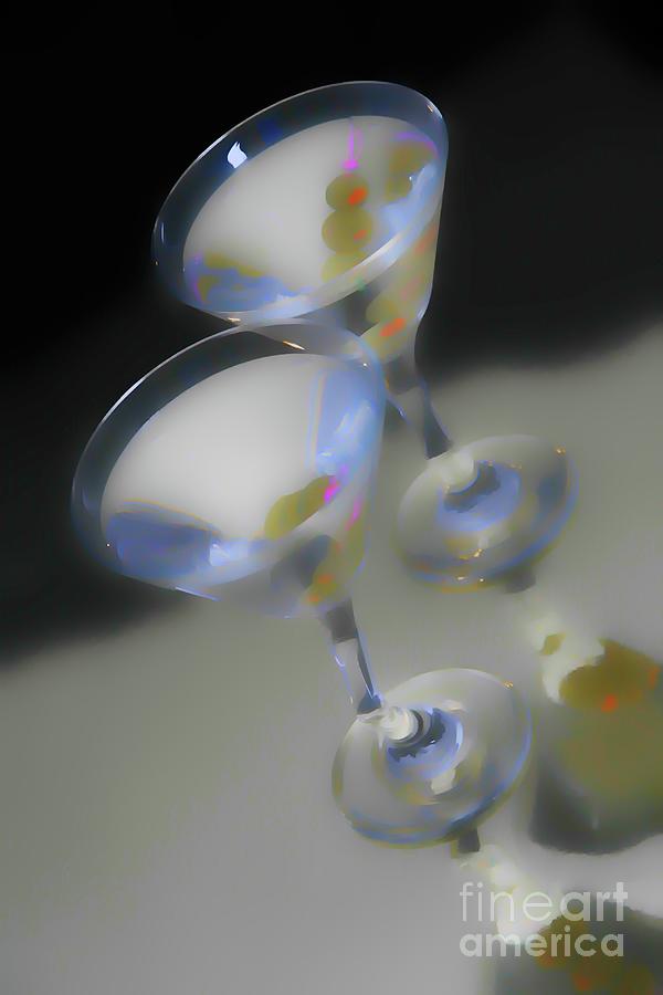 Martini Digital Art - Martini For Two - Abstraction I by Chris Mautz Martini Digital Art - Martini For Two - Abstraction I by Chris Mautz
