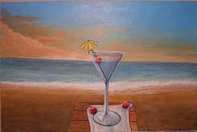 Martini Painting - Martini In Door County by Rick Huotari Martini Painting - Martini In Door County by Rick Huotari