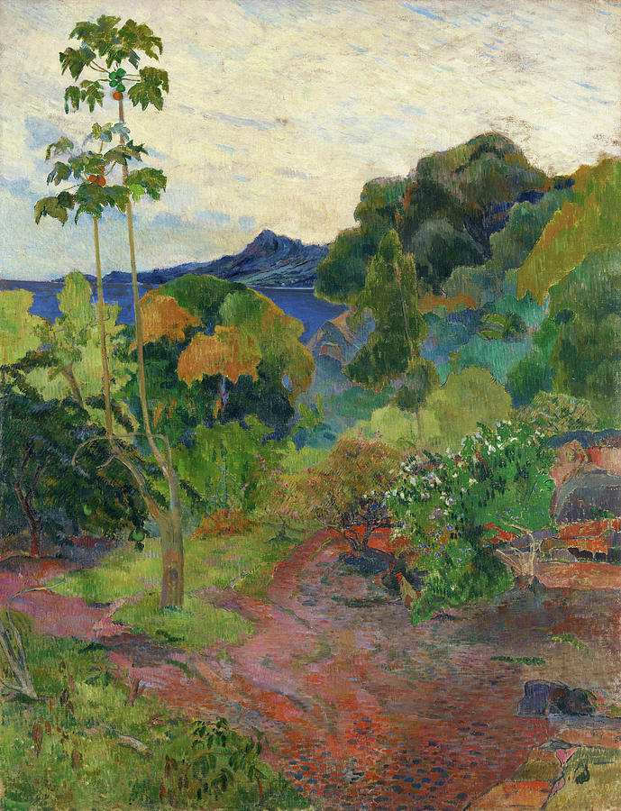 Martinique Landscape Painting By Paul Gauguin Pixels