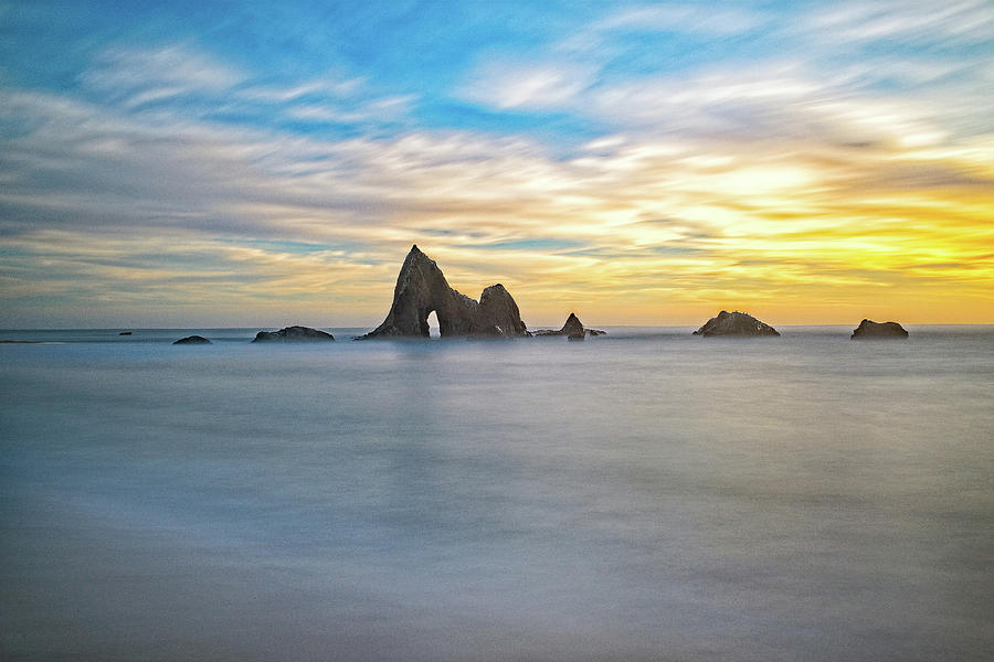 Martins Beach Golden Hour Photograph by Kostas Petrakos Martins Beach Golden Hour Photograph by Kostas Petrakos