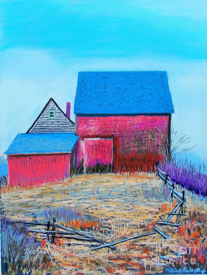 Martins Point barn  Pastel by Rae  Smith PAC