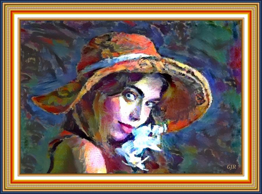 Henri Matisse Digital Art - Martissecalia - Woman With Hat Catus 1 No. 6 L A S - With Printed Frame. by Gert J Rheeders