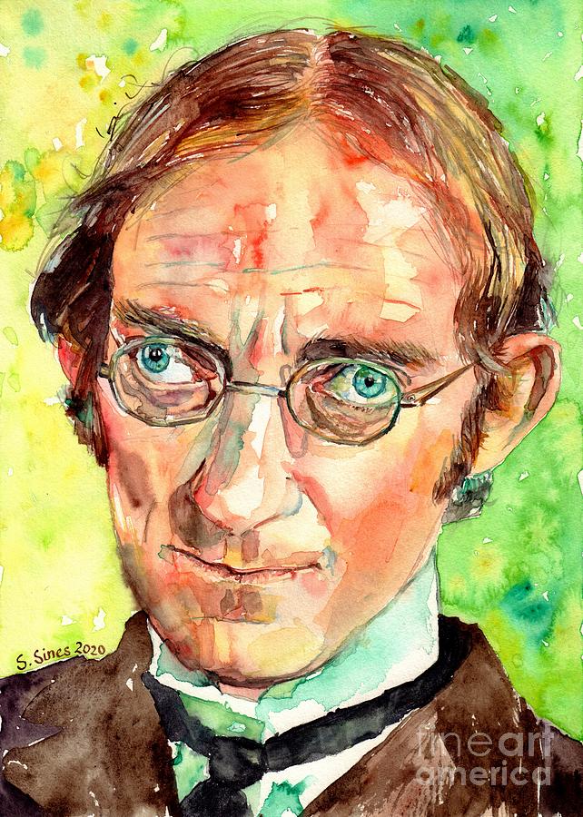 Buster Keaton Painting - Marty Feldman With Glasses Portrait by Suzann Sines
