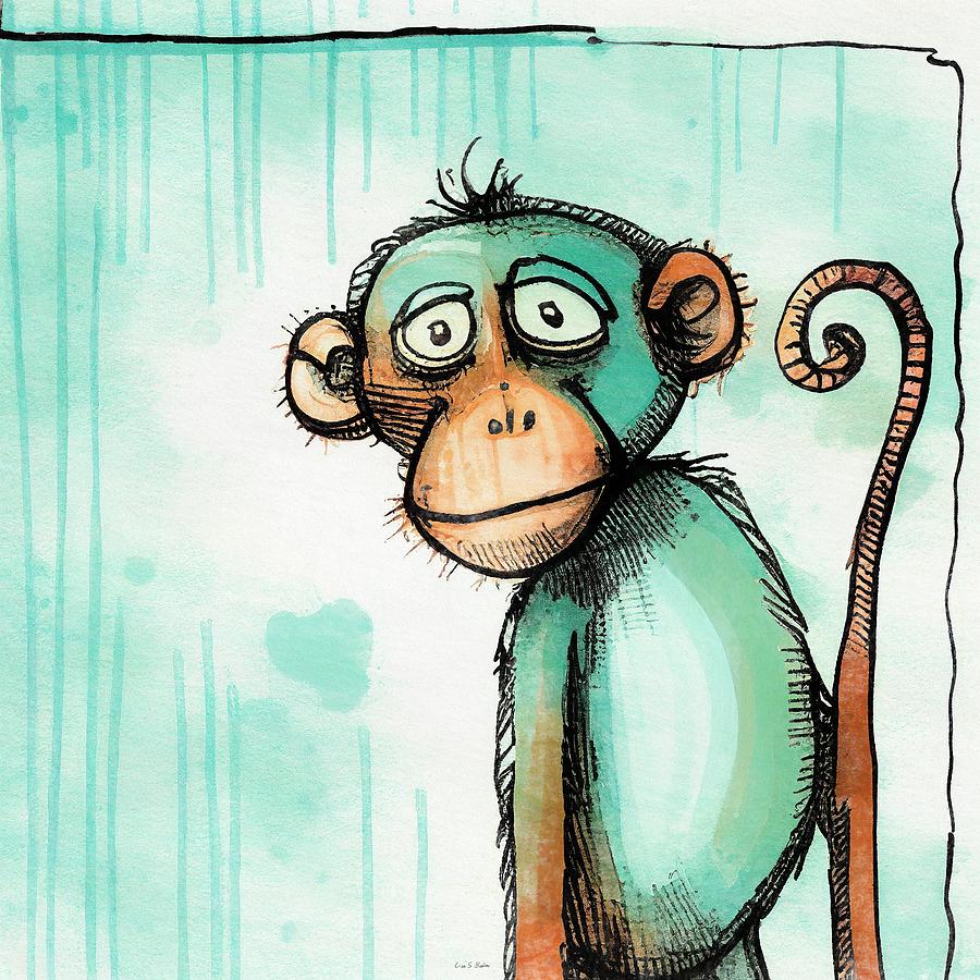 Marty Monkey Digital Art by Lisa S Baker