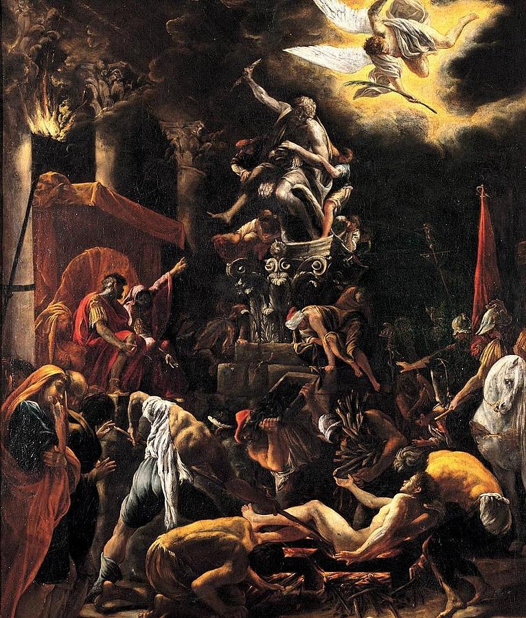 Martyrdom of Saint Lawrence. Martirio di san Lorenzo. Painting by ...